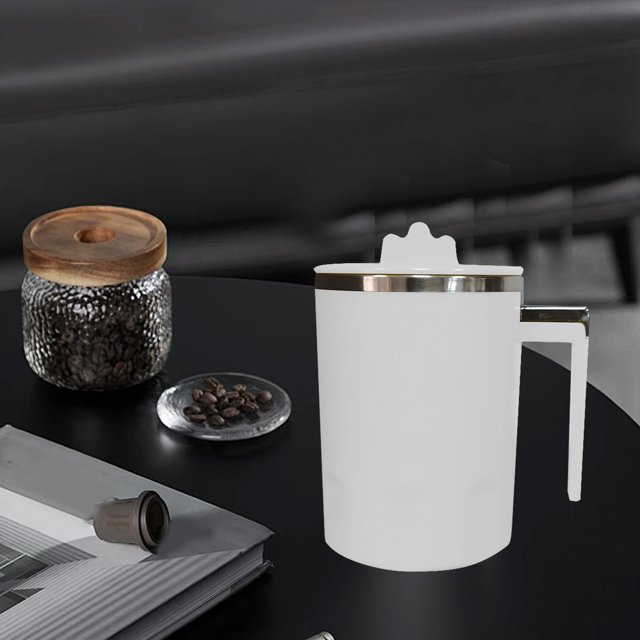 PEONAVET Shaker Cup Protein Powder Mixing Cup Portable Magnetized Water Cup Stainless Steel Material Electricity Temperature Real Monitoring
