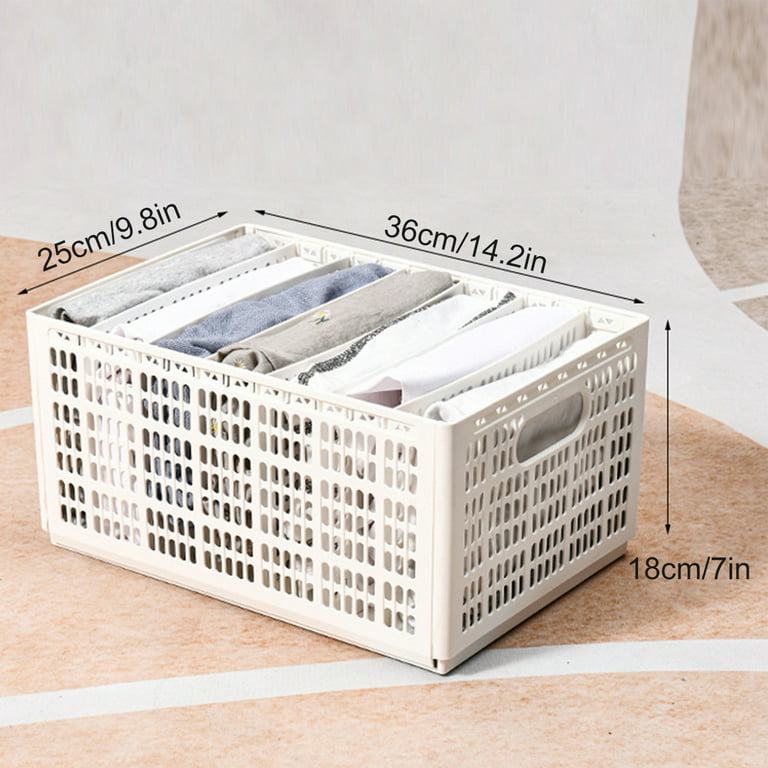 Plastic Storage Container Organizer  Folding Plastic Laundry Basket -  Large - Aliexpress