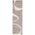 thumbnail image 5 of SAFAVIEH Florida Laidley Geometric Shag Area Rug, Grey/Ivory, 3'3" x 5'3", 5 of 10