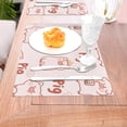 thumbnail image 5 of XMXY Woven Placemats Set of 6 PCS, Pink Cute Cartoon Pig Table Mats Washable Heat Resistant Placemats, 5 of 6
