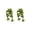green, variant on Ear Studs Alloy Exquisite Women Retro Simple Metal Frog Earrings Quick New Products Do Old Removable Earrings