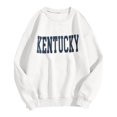 thumbnail image 1 of AMERTEER Tee-Shirts Décontractés à Manches Longues pour Femmes, Col Rond, Chandails en Molleton Amples, 1 of 2
