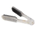 thumbnail image 5 of Abrazadera De Cepillo De Doble Cara Mango Ergonómico Nylon Antiestático Cepillo Para Alisar El Cabello Férula Transparente Reduce La Acumulación, Acondiciona Y Controla El Cabello Encrespado, 5 of 5