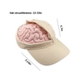 thumbnail image 2 of Xihbxyly Gorra con Diseño de Cerebro, Divertida, Correa Ajustable para Un Ajuste Cómodo, Protección Solar para Actividades Al Aire Libre, Accesorio Divertido para Salidas Informales, Talla Única., 2 of 5