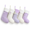 Purple Simple Series-5 Pack, variant on Christmas Stockings, World Famous Paintings, 5 Pack, Rustic Holiday Stockings