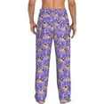 thumbnail image 3 of Fotbe Pugs and Flowers Men's Pajama Pants,Sleepwear Pants,Pj Bottoms Drawstring And Pockets-Large, 3 of 9