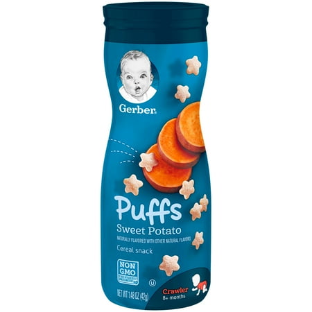 Gerber Puffs Sweet Potato, 1.48 oz. Canister