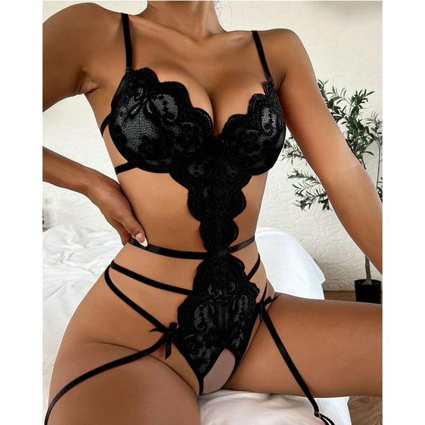 Conjunto de lencería de talla grande para mujer, sujetador de encaje con perspectiva, conjunto de liga con Tanga calado, ropa interior Sexy para mujer, producto sexual Tan Jianjun unisex