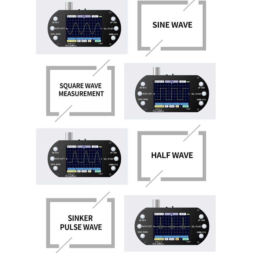 Oscilloscope,Display 2.5mhz Sample 240 Resolution 2.4inch Rate 500khz Oscillometer Resolution 2.4inch Tft * 240 Resolution 2.5mhz Sample Rate 320 * 240 2.4inch Tft Display Handheld 320 *
