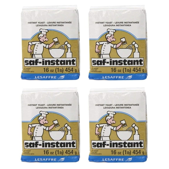 LeSaffre Saf-Instant Yeast Gold, 16 oz (Pack of 4)