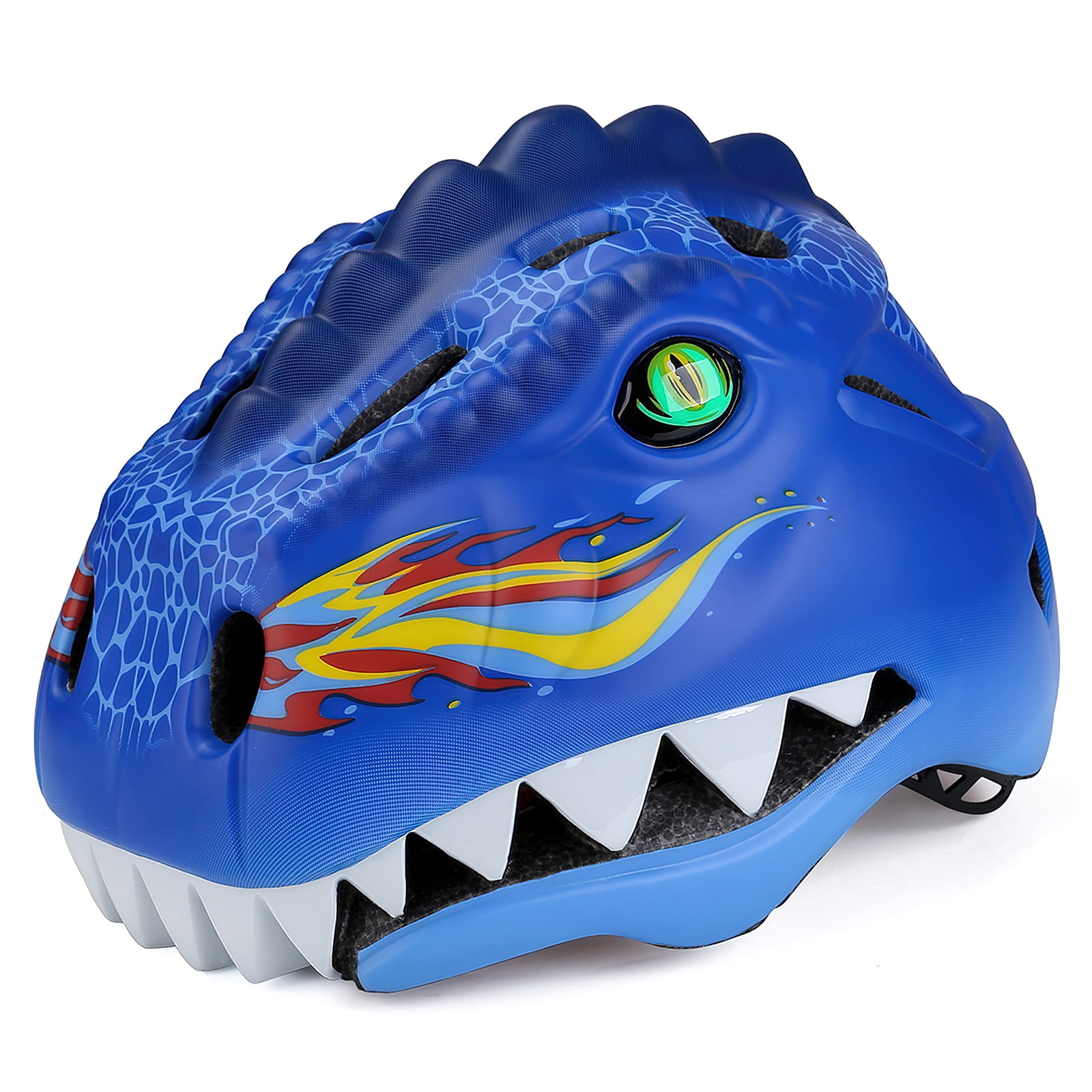 KINGBIKE Kids Bike Helmet Dinosaur Adjustable Size from Child to Youth