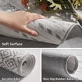thumbnail image 6 of VUNATE 6'x9' Area Rugs for Living Room Washable Rugs Boho Moroccan Area Rug Soft Neutral Geometric Bohemian Carpet Distressed Indoor Rug for Bedroom Dining Room Office Foldable Nonslip Rug Gray, 6 of 8