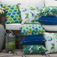 thumbnail image 4 of Greendale Home Fashions Cobalt 17 in. Square Outdoor Throw Pillow (2-Pack), 4 of 5