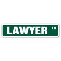 LAWYER Street Sign law attorney judge court gavel | Indoor/Outdoor |  30" Wide