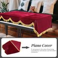 thumbnail image 1 of SKISUNO Piano Lovers 1Pack Red Piano Cover for Electric Piano Cover Accessory with Dustproof Function, 1 of 6