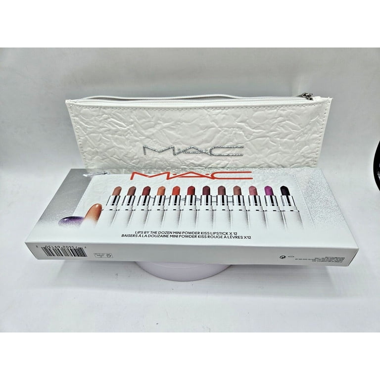 口紅 MAC LIPS BY THE DOZEN MINI POWDER KISS MAC 13-Pc. Lips By The Dozen Mini Powder Kiss Lipstick Set - Macy's