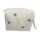 thumbnail image 2 of Bolsa organizadora bonita de algodón acolchado, bolsa de pañales pequeña para bebé, bolsa de cosméticos portátil, bolso de mamá para cochecito para , Cereza, 2 of 10