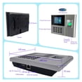 thumbnail image 3 of 2000mAh Battery Option Fingerprint Time And Attendance Machine System Card Employee Electronic Time Clock Management System ,Accurate Calculations, 3 of 7