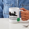 thumbnail image 4 of CafePress - I've Been Working On The Railroad Large Mug - 15 oz Ceramic Large White Novelty Mug, 4 of 6