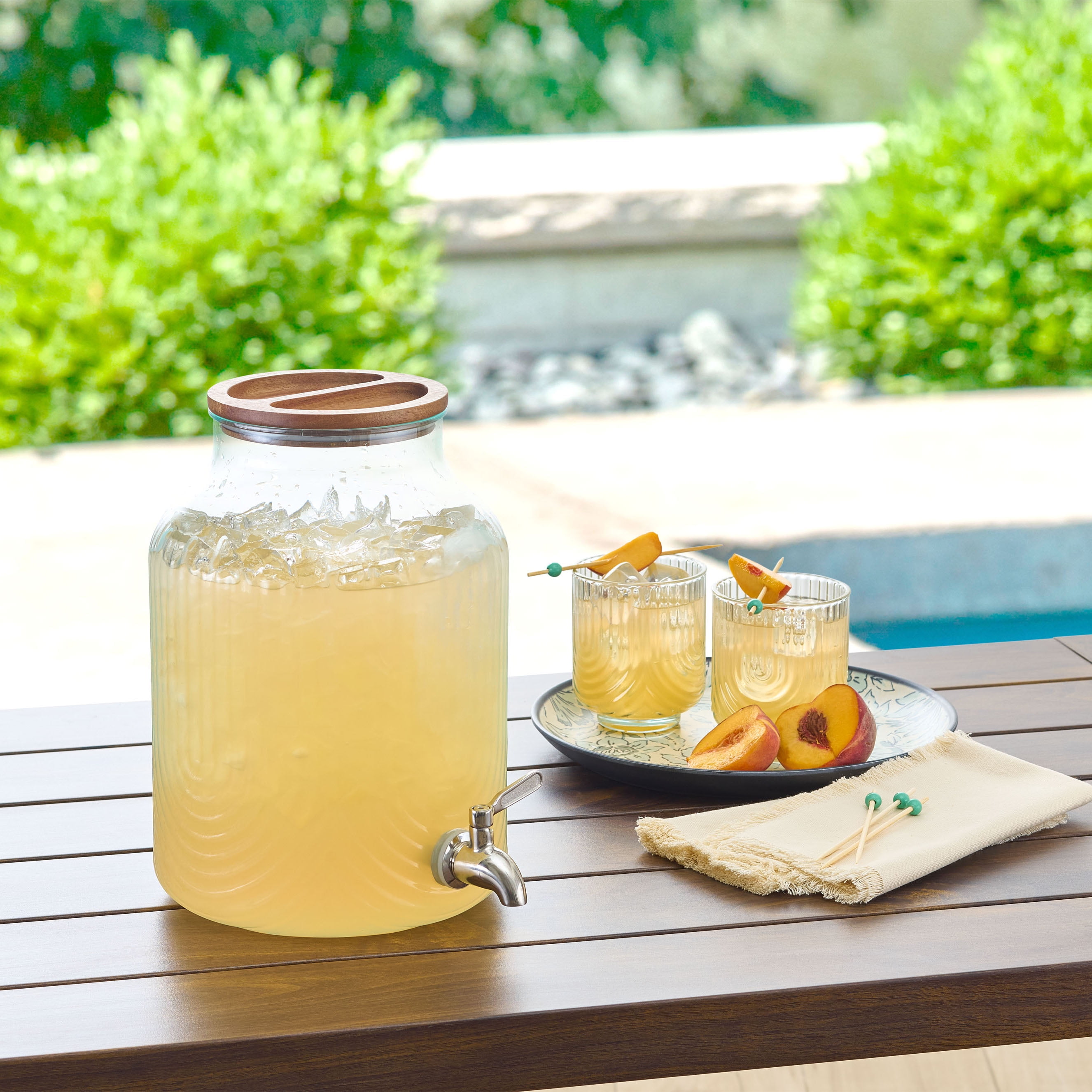 (2 pack) Better Homes & Gardens Plastic 2 gal Double Wall Beverage Dispenser