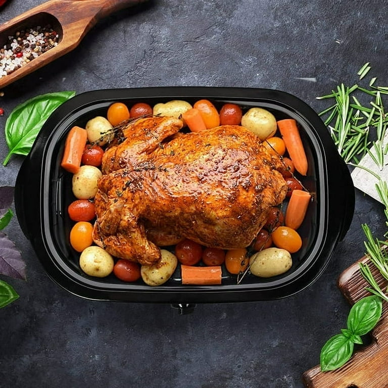 Roaster Oven Large Crock Pot Turkey Roaster Electric 8QT Roaster