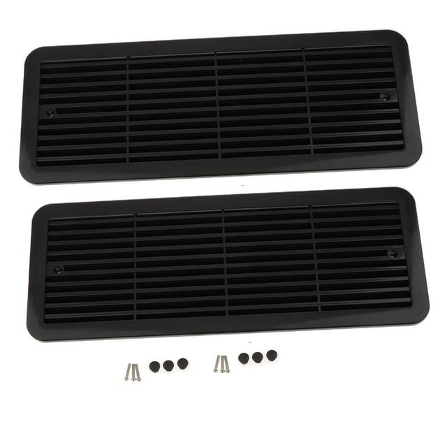 Paquete de 2 rejillas de ventilación horizontales universales para , rejilla a prueba de intemperie, ventilación de aire impermeable l Yotijar Rejilla de ventilación de aire lateral de RV