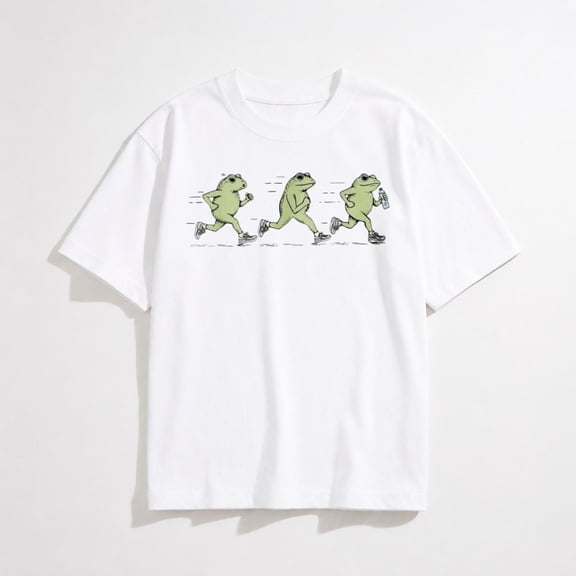 Funny Jogging Frogs Running Frog Half Marathon 10k Sarcastic T-Shirt