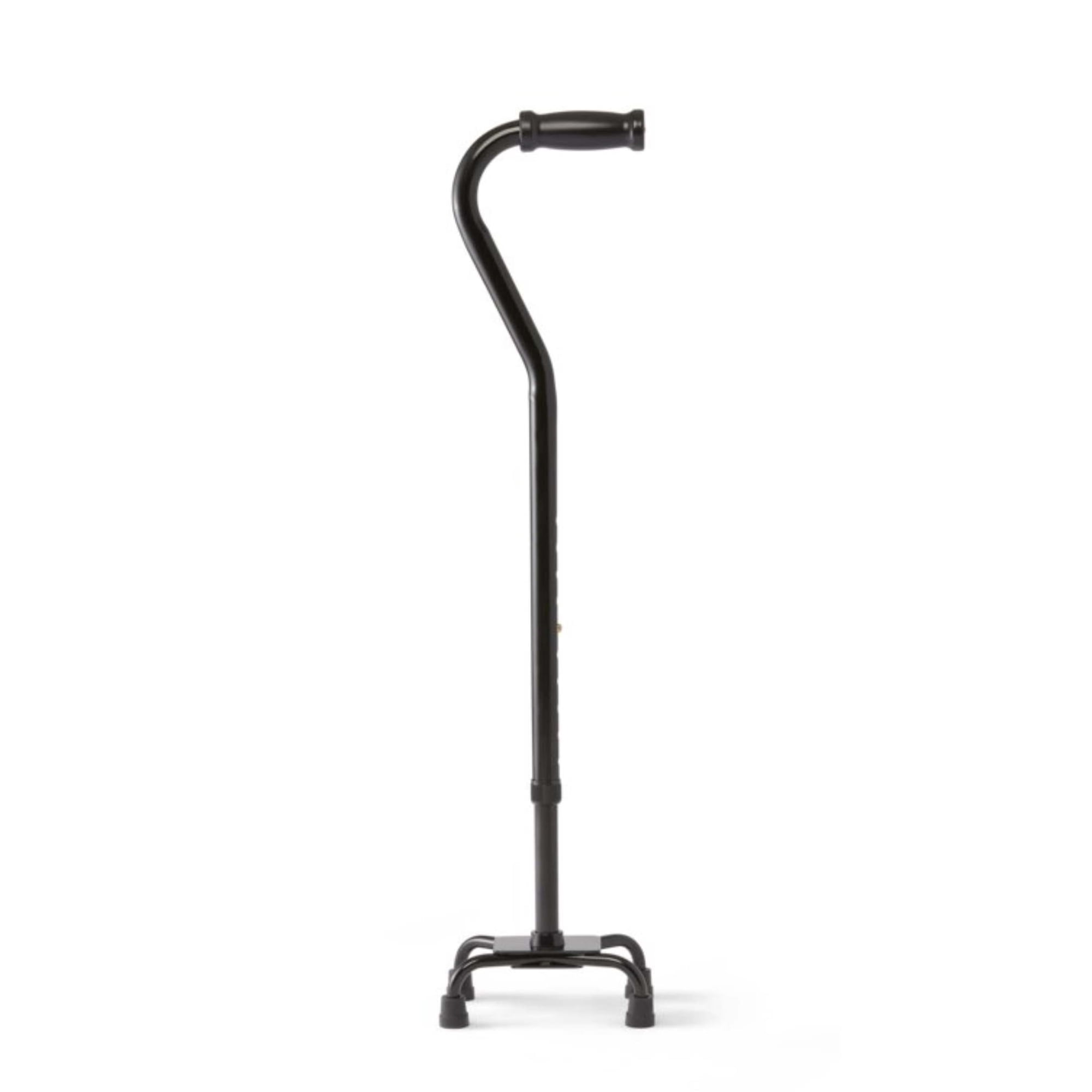 Medline Bariatric Quad Walking Cane with Small Base, 500 lb Weight Capacity