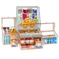thumbnail image 1 of Youdepot Organizador de Maquillaje Organizador de Cosméticos de Encimera Vidrio Templado Vitrinas de Cosméticos Multifuncionales 5 en 1 Organizador de Tocador Apilable Organizador de Joyas y Maquillaj, 1 of 5