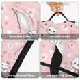 thumbnail image 6 of White Cat and Flower Pink Pattern Teens Toddler Nap Mat with Pillow, Sleeping Mat Bag for Preschool Daycare 59"x22", 6 of 6
