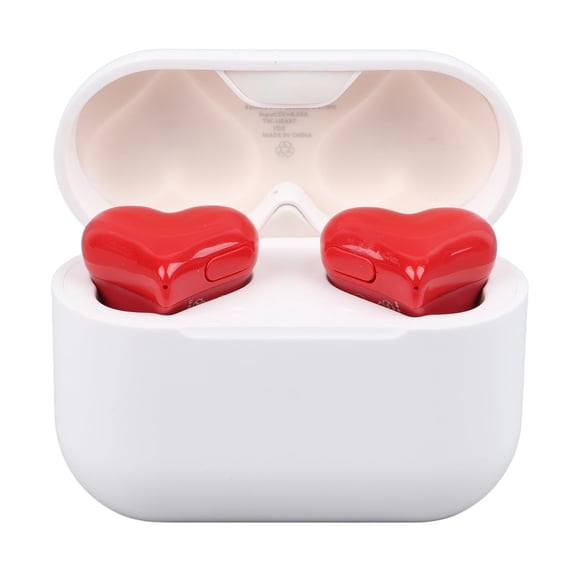 Auriculares inalámbricos Banapoy Cute Heart Shaped con funda de carga