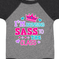 thumbnail image 4 of Inktastic Back to School I'm Bringing Sass To The Class with Crown Girls Baby Bodysuit, 4 of 5