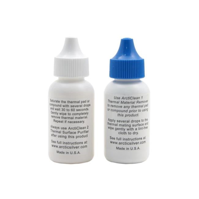 Arctic Silver ACN-60ML-2-PC-SET Silver Arcticlean Thermal Material Remover & Surface Purifier, Set of 2