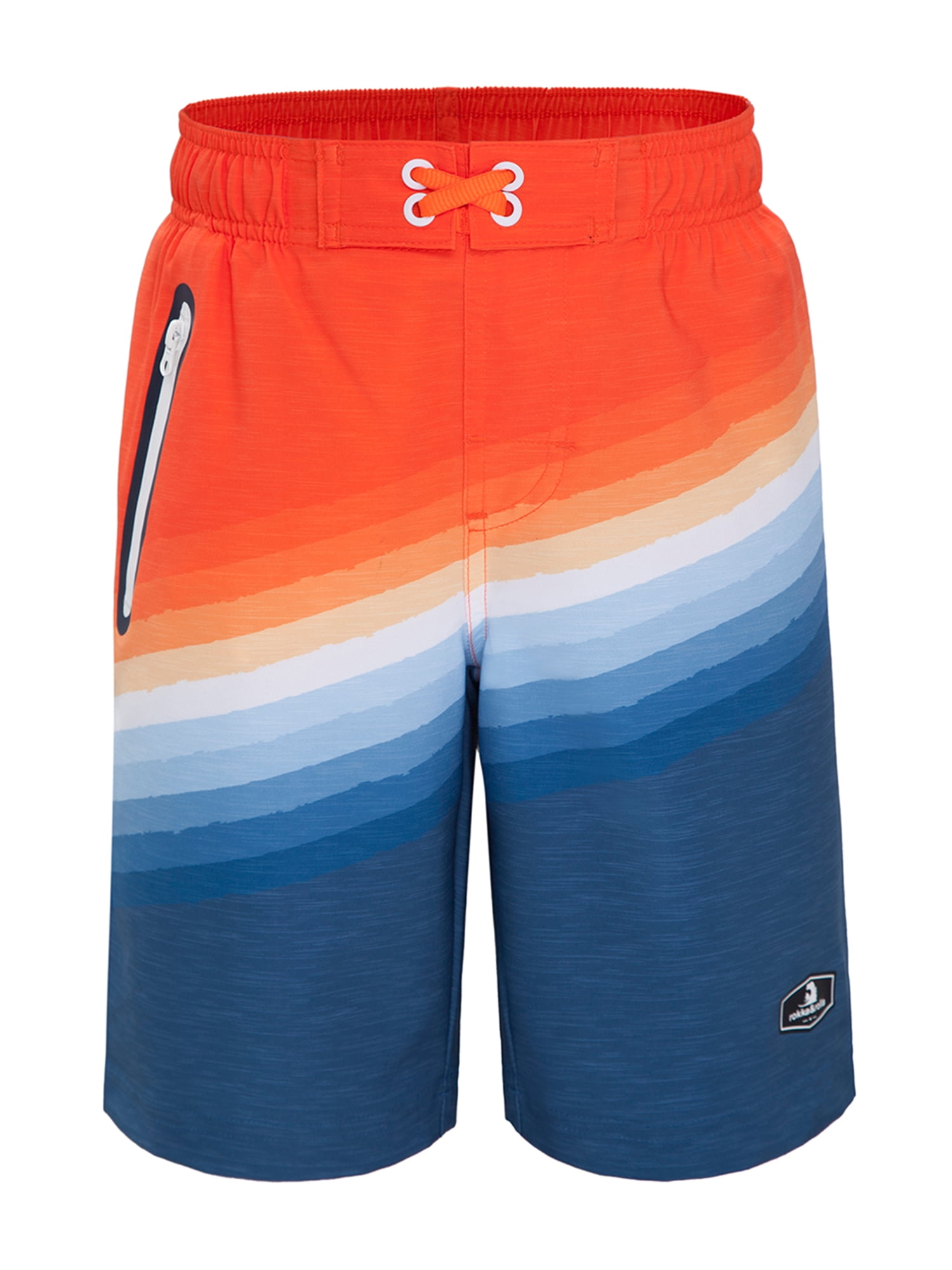 Rokka&Rolla Boys' Quick Dry Board Shorts Mesh Lined Swim Trunks, UPF 50+, Sizes 418