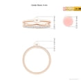 thumbnail image 6 of ANGARA Freshwater Cultured Pearl Dual Shank Ring with Diamonds in 14K Rose Gold for Women | June Birthstone, Birthday, Anniversary, Jewelry Gift for Women | Pearl Ring, 6 of 10
