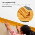 thumbnail image 2 of Self-adhesive flexible trim strip, 3D sticky vintage decorative wallpaper border, wall edge foam baseboard, waterproof wall sticker for corners lines ceiling decoration, 2 of 7