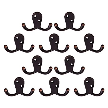 

Design House 207779 Double Hook 10 Pack Oil Rubbed Bronze