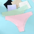 thumbnail image 5 of GEWSEY Cotton Thongs for Women Soft Low Rise Sexy Thong Ladies Panties Womens Underwear (Pink, S), 5 of 5
