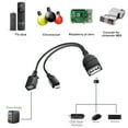 2in1 Micro USB (OTG Cable with Power) Adapter Replacement for Fire