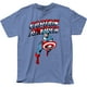 Captain America Marvel Comics Tee-shirt Rouge Blanc & Bleu Adulte – image 1 sur 4