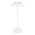 thumbnail image 6 of 55.1in Round Clothing Rack, Clothes Display Rack, Rotatable Garment Rack (White+Log Color), 6 of 13