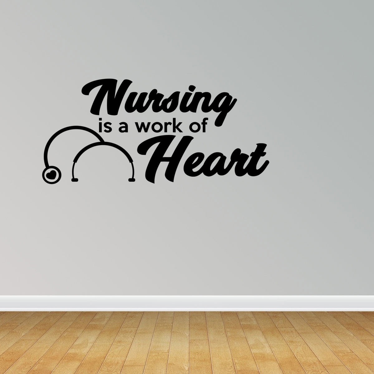 Nursing A Work Heart Vinyl Wall Decals Vinyl Decals Nurse Decal Office