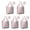 Pink Christmas Tree-1, variant on 5 Pack Foldable Shopping Bag,Pink Christmas Nutcracker Pattern Reusable Grocery Bags with Pockets,Large Reusable Tote Bags with Handles Waterproof & Lightweight