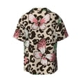 thumbnail image 4 of Goofa Leopard Dots Printed Men's Casual Short-sleeved Shirt,Lightweight Breathable Button-down,Summer Casual men's top,Versatile Fashion shirt-, 4 of 7