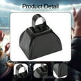 thumbnail image 6 of Kokiya Metal Cowbell 2.91x2.36x2.95" Cow Bell for Celebrations Football Games Party Black, 6 of 9