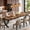 Mix Brown, variant on 78 Inch Rectangular Farmhouse Dining Table For 6-8 People Large Wooden Top Heavy Duty Metal Legs Sturdy Kitchen Living Room Dinner Table (Only Table) (Brown)