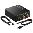 thumbnail image 1 of Portable 3.5mm Jack Coaxial Optical Fiber Digital to Analog Audio AUX RCA L/R Converter Digital Audio Decoder Amplifier,1 * Converter 1 * USB cable 1 * Optical cable 1 * Specification,black, 1 of 8