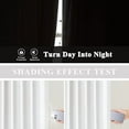 thumbnail image 4 of White Pinch Pleated Full Blackout Curtains 60 inch Wide Thermal Insulated Window Curtains for Living Room Bedroom Room Darkening Pinch Pleat Drapes with Hooks Back Tab 1 Panel 60" Wx72 L, 4 of 8