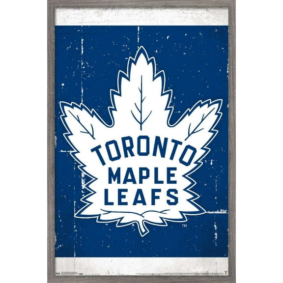 NHL Toronto Maple Leafs - Retro Logo 16 Wall Poster, 22.375" x 34", Framed