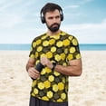 thumbnail image 4 of Wukai Geometric Pattern with Bee Print Men's Short-Sleeved Mesh T-Shirt,Quick-Dry Short Sleeve Workout T-Shirt-6X-Large, 4 of 8
